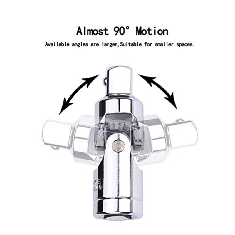 

Universal Joint Set Ratchet Angle Extension Bar Socket Adapter Manual And Pneumatic Bendable Adapter Socket Tools New