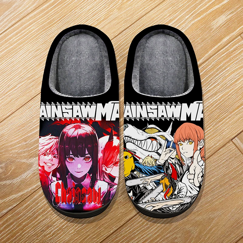 Зимние домашние теплые тапочки с героями мультфильмов нестандартного размера