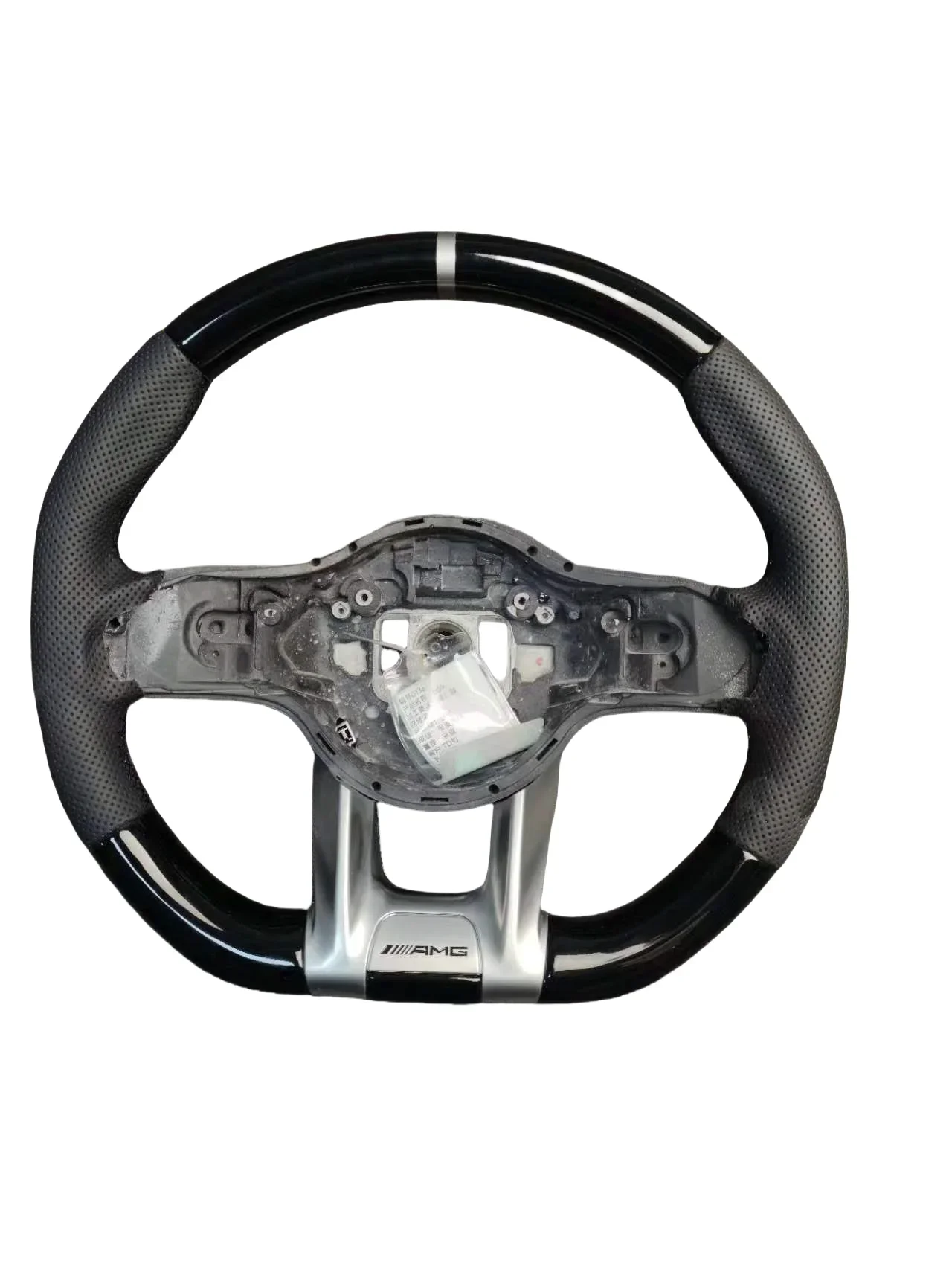 Рулевое колесо из углеродного волокна с глянцевым покрытием красного цвета для