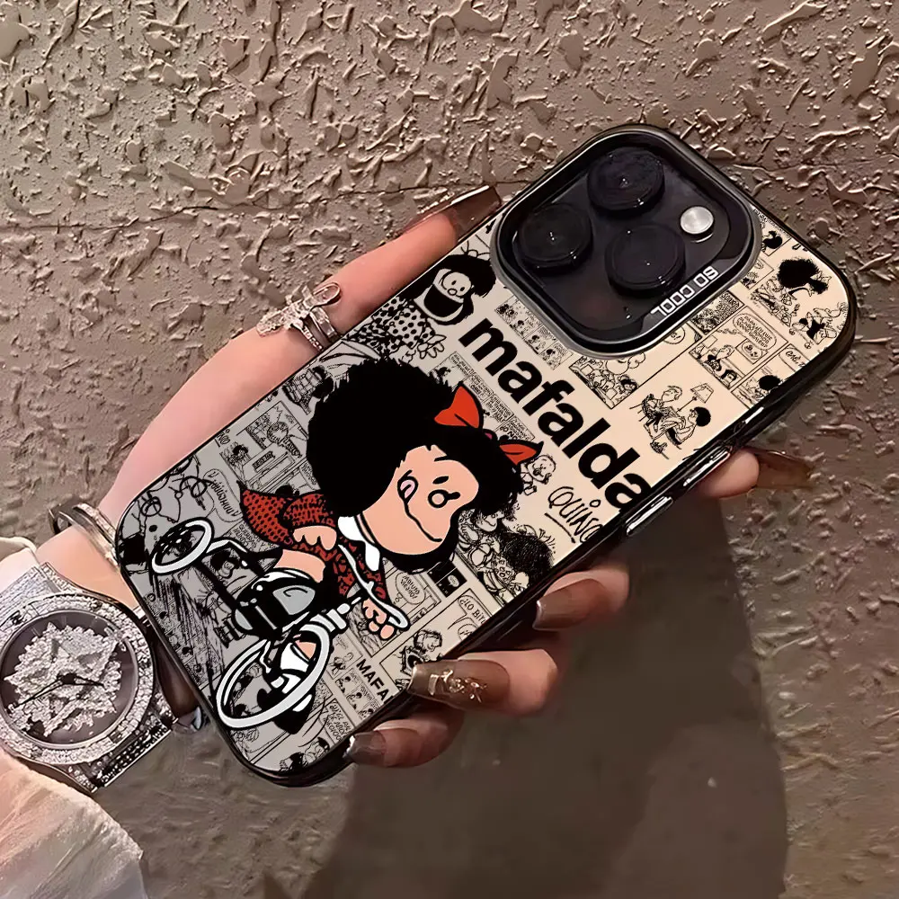 Чехол для телефона Cute Disneys M-Mafaldas Girl Xiaomi Redmi Note 7 8 9 9S 10 11 12 13 14 Pro Plus 4G 5G матовая задняя