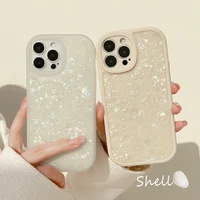 ins cute art shell silicone soft back case for iphone 12 13 11 pro max x xs xr 7 8 plus se3 anti fall dream shell pattern cases