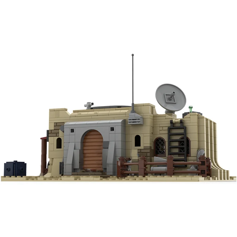 Фото 929 деталей MOC SW Генератор Моса Эйсли с Татуина # Конструктор «Боевая модель» 6 звезд, строительные блоки, идея для рождественского подарка, образовательная игрушка №1