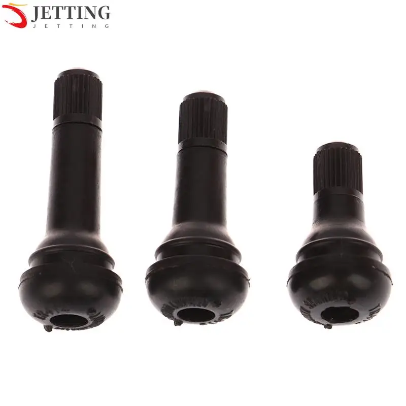 

10PCS Black TR412/TR413/TR414 Tubeless Car Wheel Tire Valve Stems with Caps Tyre Rubber Valves with Dust Caps Wheels Tires Parts