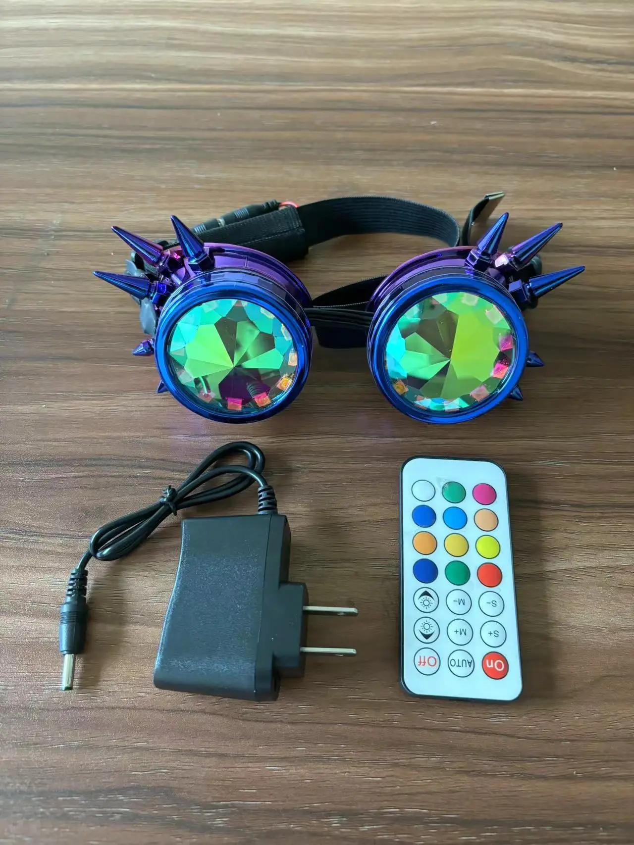 Новинка 2024 горячие технические очки рандомные Радужный полный спектр DJ Rave Eye