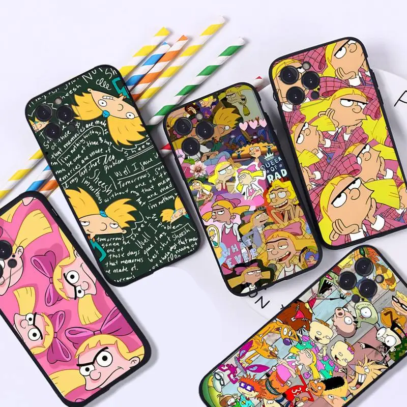 

Hey A-Arnoldss Cartoon Phone Case For iPhone 8 7 6 6S Plus X SE 2020 XR XS 14 11 12 13 Mini Pro Max Mobile Case