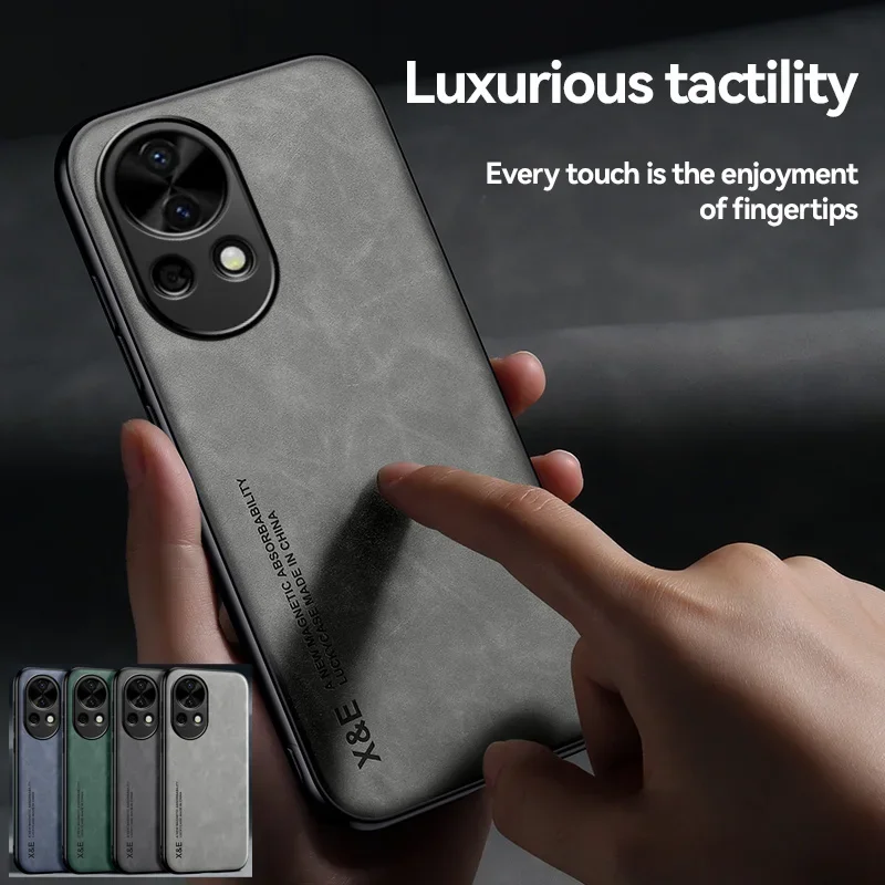 Мягкий кожаный чехол-накладка для Huawei Nova 12