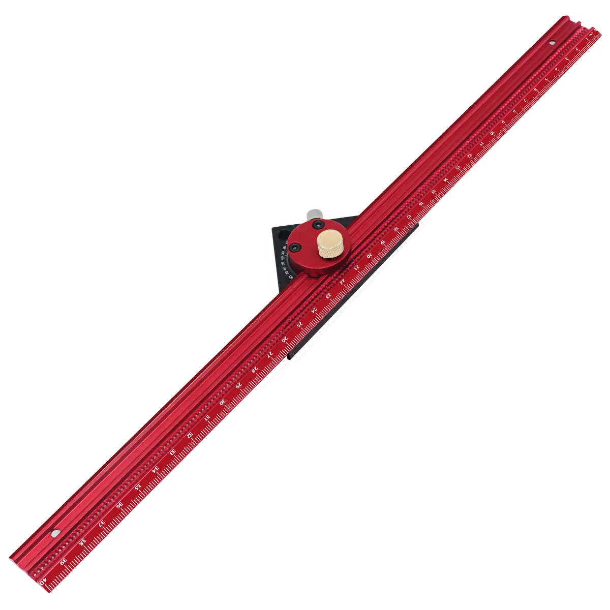 

Линейка для нарезки на 360 градусов, квадратная Точная линейка для деревообработки, Т-образное отверстие, алюминиевая зеркаль...