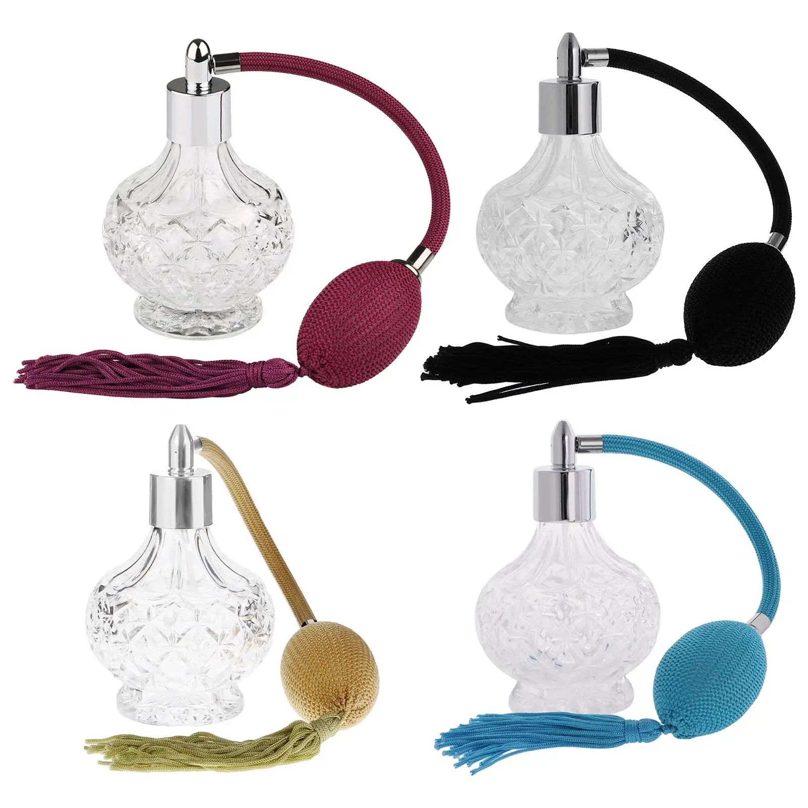 

Прозрачная прозрачная бутылка для духов, элегантный распылитель, стеклянная бутылка для путешествий