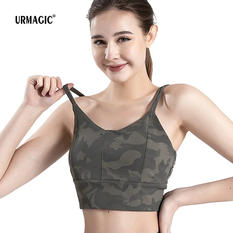 

Camouflage Yoga Vest Sports Victorial Bra Sexy Lingerie Women's Fitness Yoga Running Top Vest Exercise Underwear Urmagic