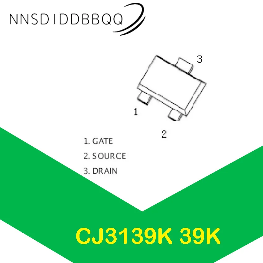 20 шт./лот CJ3139K 39K MOSFET транзистор SOT-23 P-channel -20V -660mA 520mΩ @-4,5 V Новый