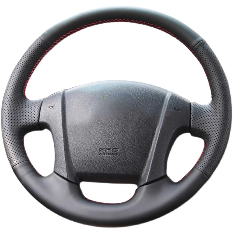 

for Kia Cerato Portage Leather Hand-stitched Car Steering Wheel Cover Interior Cute Car Accessories