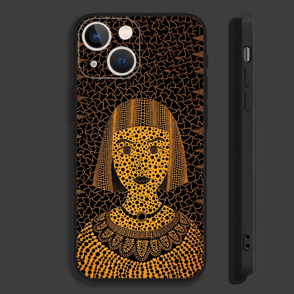 Чехол для телефона Y-Yayoi K-Kusama Pumpkin Art iPhone 16 15 14 13 12 11 Pro Max Plus Mini X XS XR 8 7 6 S SE мягкий