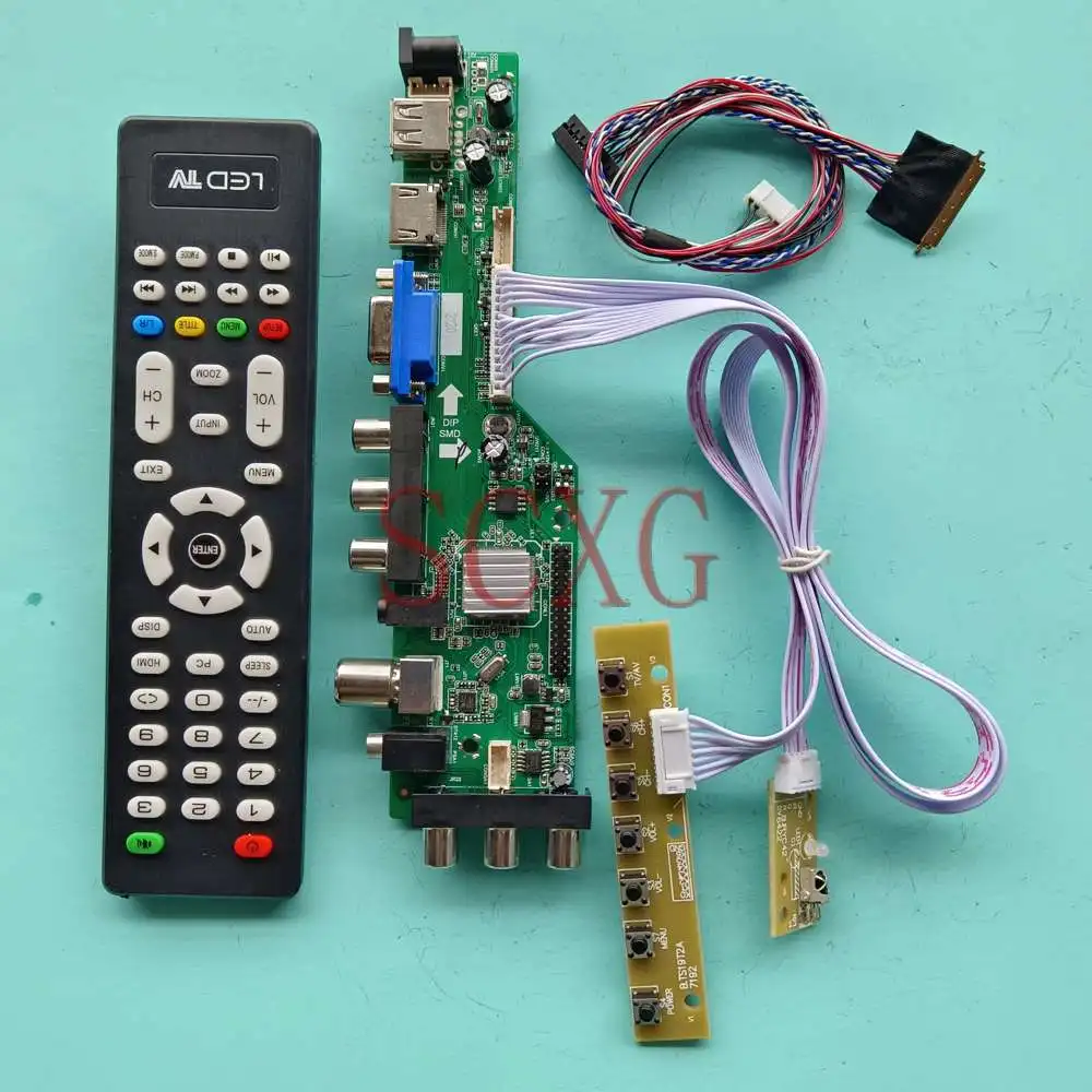 

For LP156WH4-TLC1 LCD Control Driver Board Kit DVB Digital Signal LVDS 40 Pin HDMI-Compatible VGA AV USB Screen 15.6" 1366 768