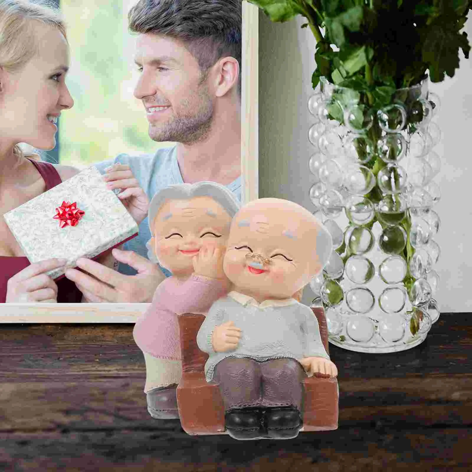 Памятные украшения для пожилых бабушки домашний декор влюбленных фигурки пары