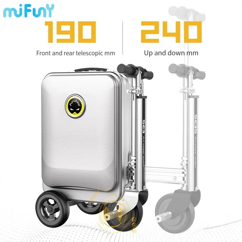 MIFUNY SE3S Electric Luggage Travel Riding Suitcase The Ultra-light Mobility Scooter USB Charging Carry on Luggage with Wheels