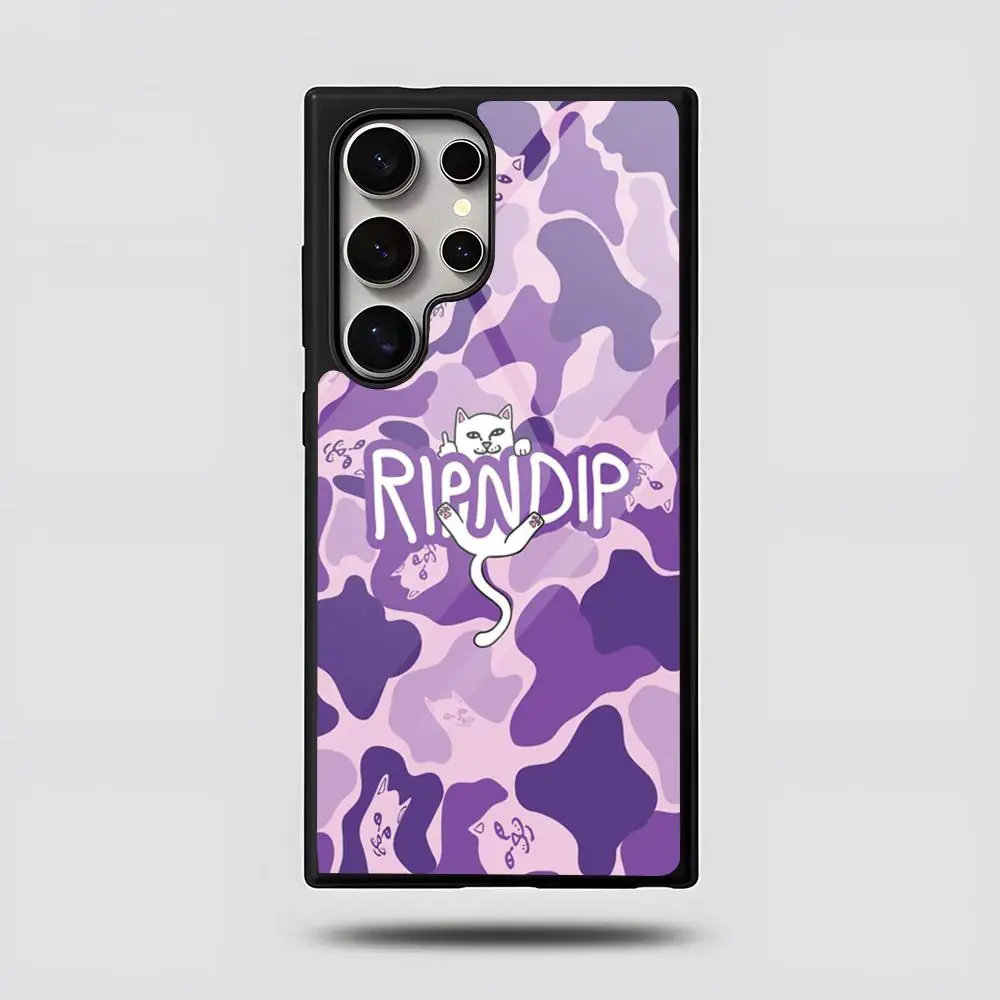 Фото Забавный чехол для телефона R-Ripndipes Cat для SAMSUNG S26 25 24 S22 S20 ULTRA S21 S30 23 Note5 S8 Plus S9 S10E Lite PC+TPU Funda №5