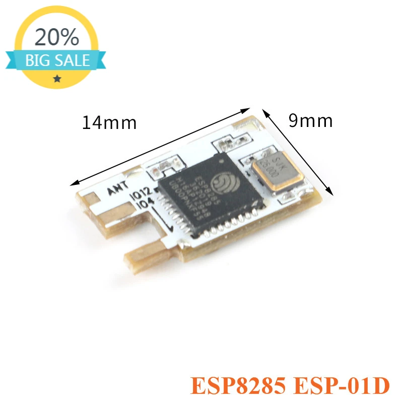 

ESP8285 ESP-01D Wireless Module SMD Small Size Serial Port to WiFi Transparent Transmission