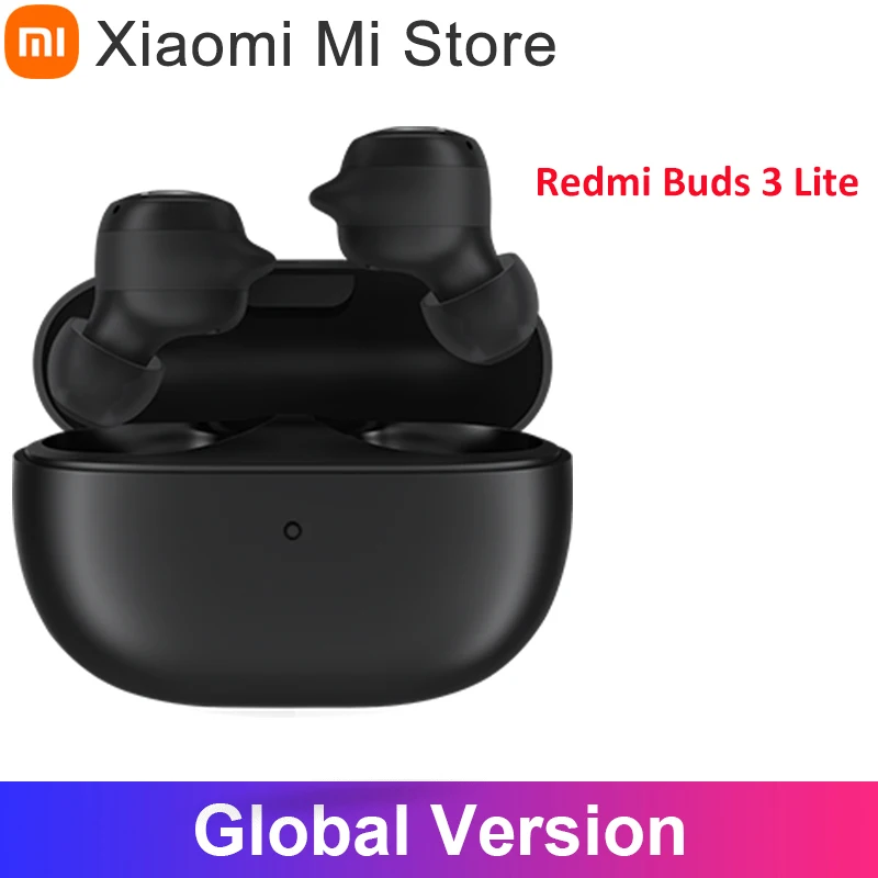 Фото Глобальная версия Xiaomi Redmi Buds 3 Lite наушники Bluetooth 5,2, шумоподавление, сенсорное управление, Mi Buds 3, настоящие беспроводные наушники №1