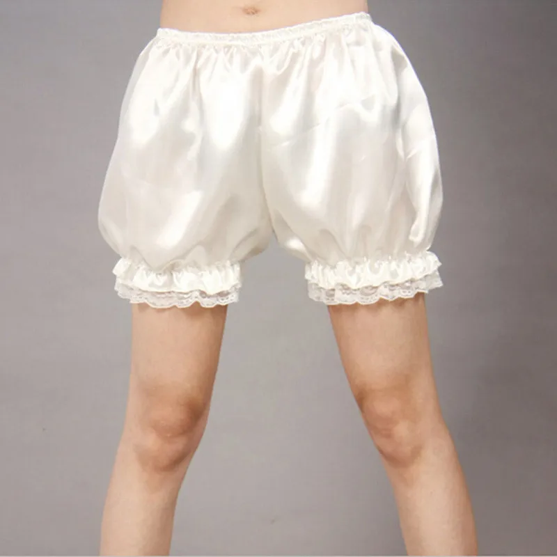 

New Fashion Women Girls Satin Knickers Panties Lolita Cosplay Lace Pumpkin Bloomers Short Underpants