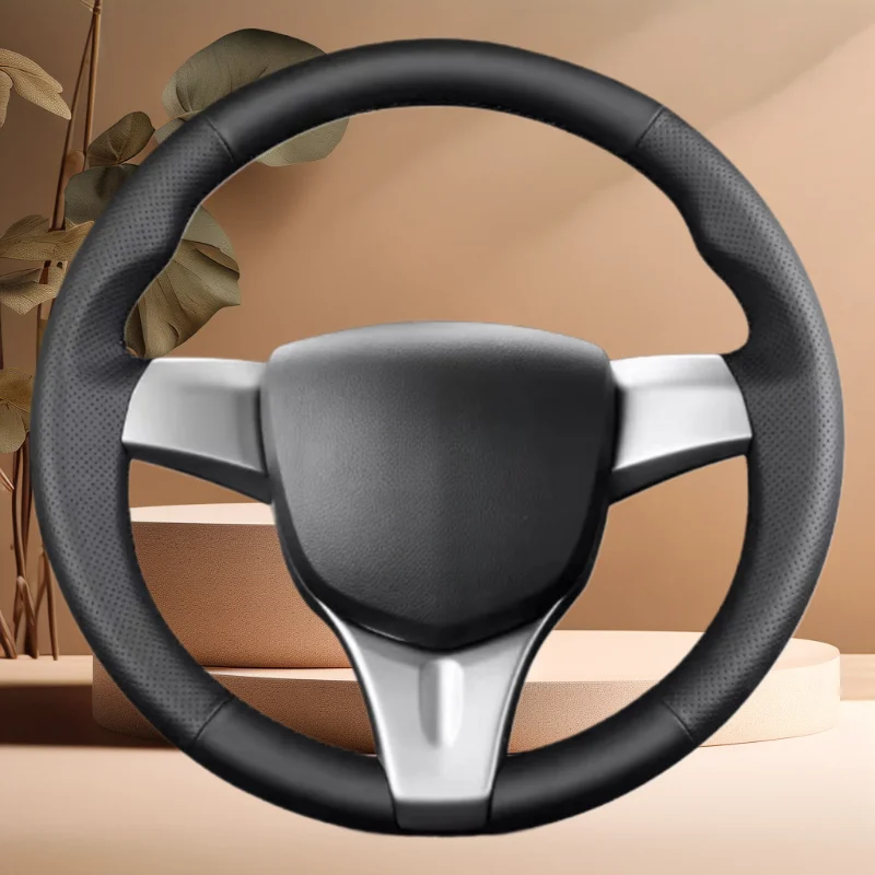 

Для Chevrolet Spark 11-14, сшитый вручную чехол на руль; легкий и дышащий; дизайн модификации в стиле полного покрытия