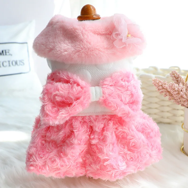 

Dog Dress Pet Clothes For Dogs And Cats Dog Clothes Cat Coat Yorkshire Chihuahua Teddy Winter Skirt Puppy Dress