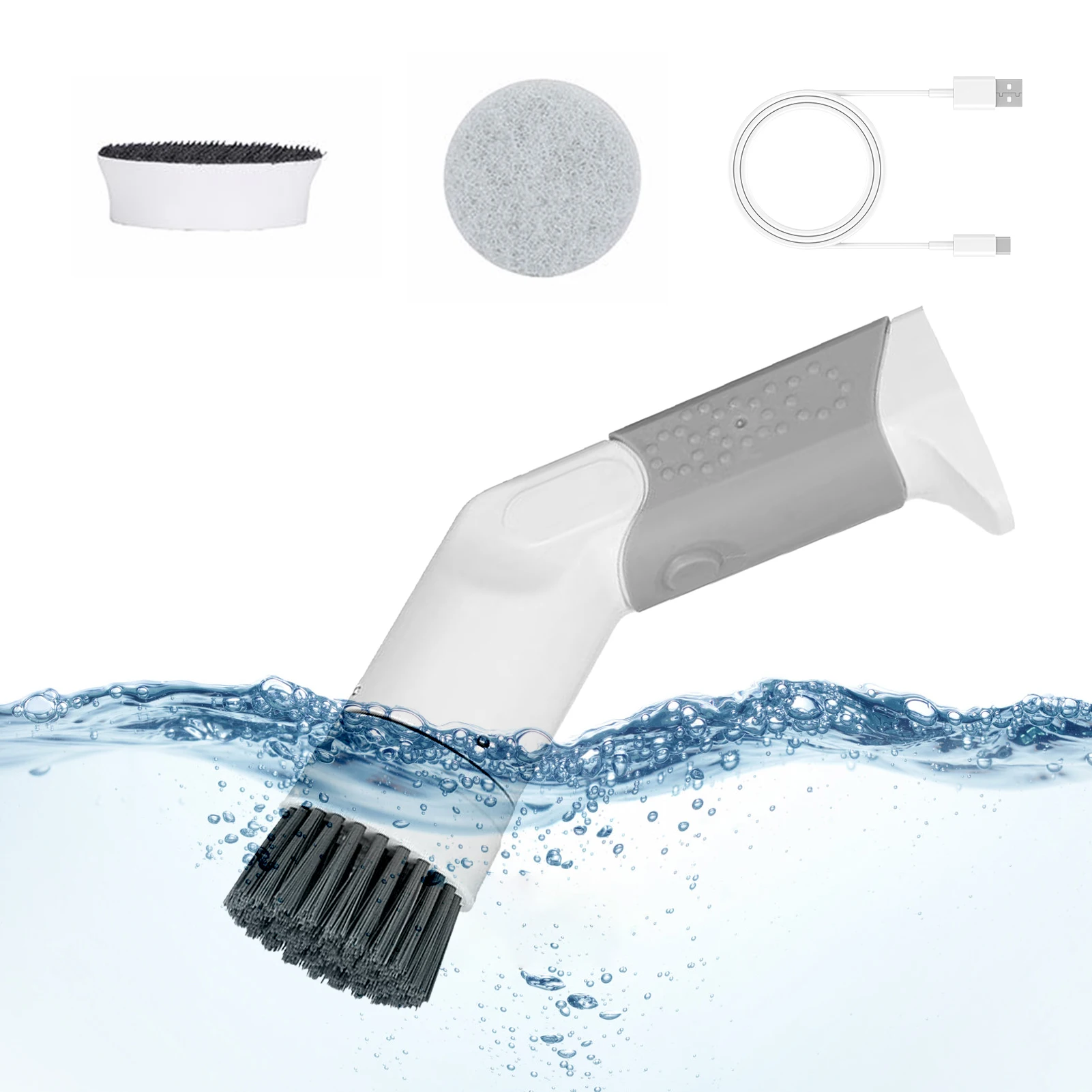 

Electric Cleaning Brush Electric Cleaning Brush With 2 Brush Heads Electric Spin Scrubber For Kitchen Bathroom Shower Carpet