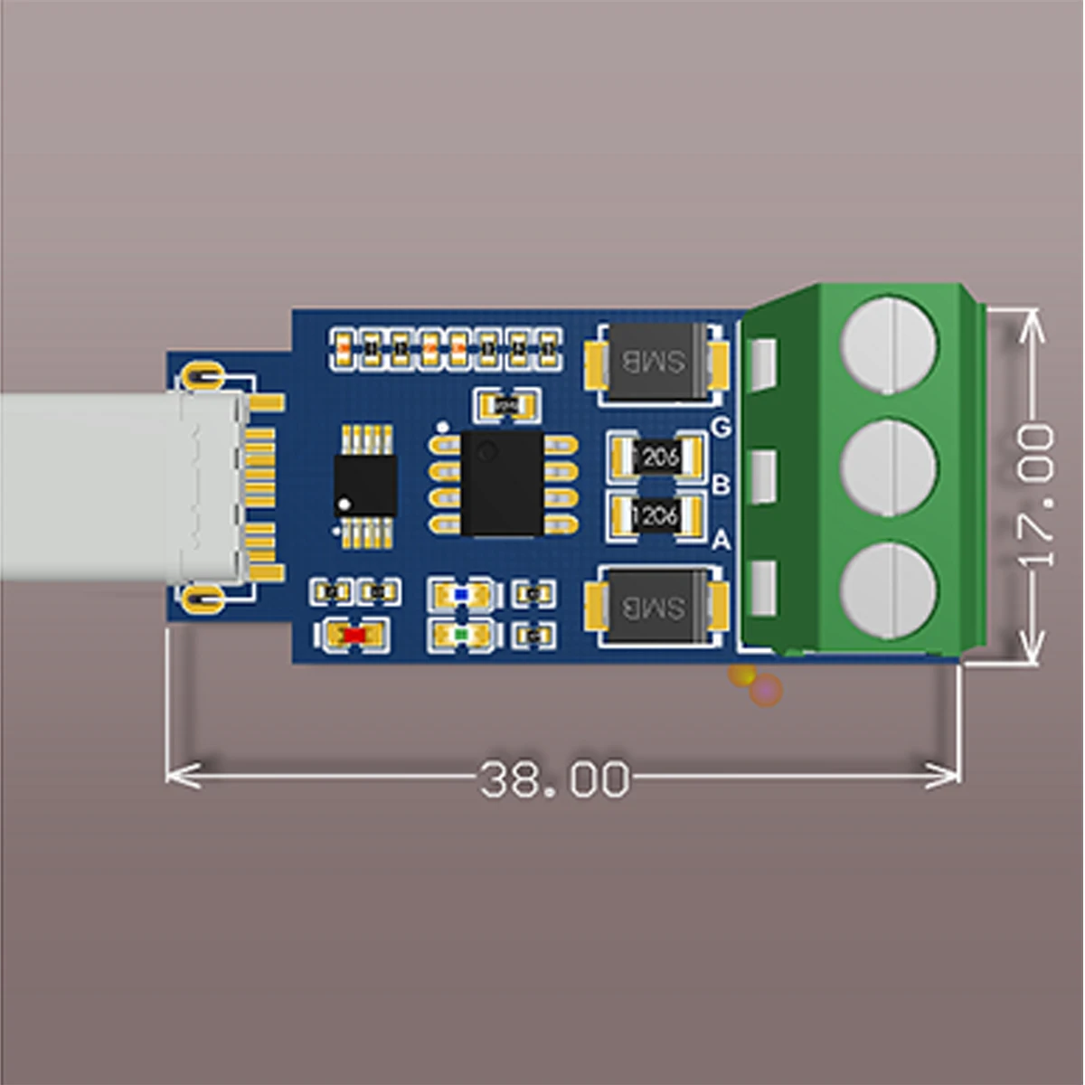 UBS Type-c к RS485 CH340 Android USB к последовательному RS485 к USB (art.: 3920bfdb1cc56) - 3920bfdb1cc56