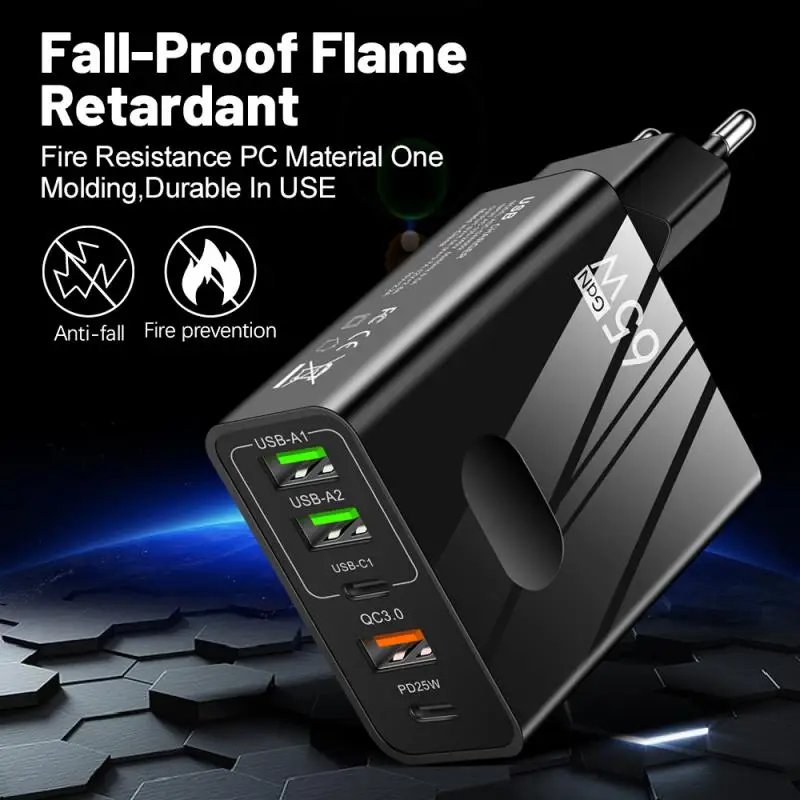 

Portable Adapter Suitable For Usb New Pd Multi-port Usb 2023 Charger Multi-port Adapter White Travel Charger 3usb Fast Charging