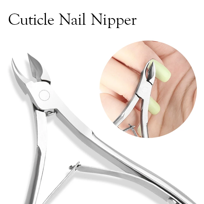 1pcs Cuticle Nippers Nail Manicure Scissors Cuticle Clippers Trimmer Dead Skin Remover Pedicure Stainless Steel Cutters Tools