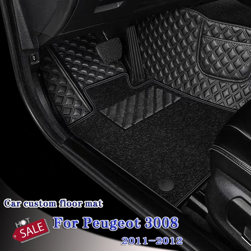 

Carpets For Peugeot 3008 2011 2012 Custom Covers Car Floor Mats Auto Rugs Accessories Interior Pads Decorative Foot Pads liners