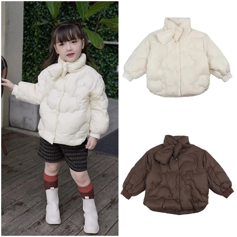 

Children's winter coat Nordic style children's white duck down jacket ultra-light warm jacket male and female baby down jacket