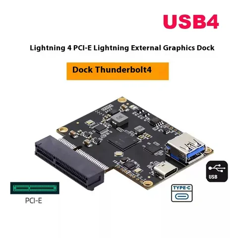 Видеокарта ADT-Link Thunderbolt 3 — PCI-E 4X, плата адаптера, док-станция Thunderbolt 3/4, основная плата USB4 для ноутбука