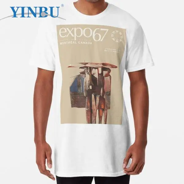 

Montreal Canada Expo 67 World Exhibition Print, Digitally Enhanced Men's short sleeve t-shirt 2023 new in YINBU Graphic Tee