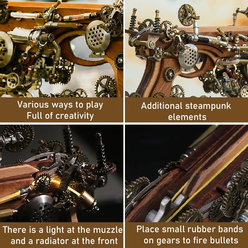 Металлический 3d-пистолет Archimedes с паром набор строительных блоков сделай сам