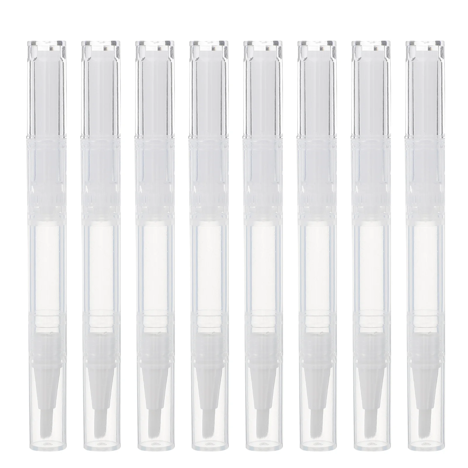 

6/10/21Pcs Transparent Empty Nail Oil Twist Pen Cosmetics Container Lip Gloss Applicators Liquid Tube Nail Polish(NO.1, 3ml)