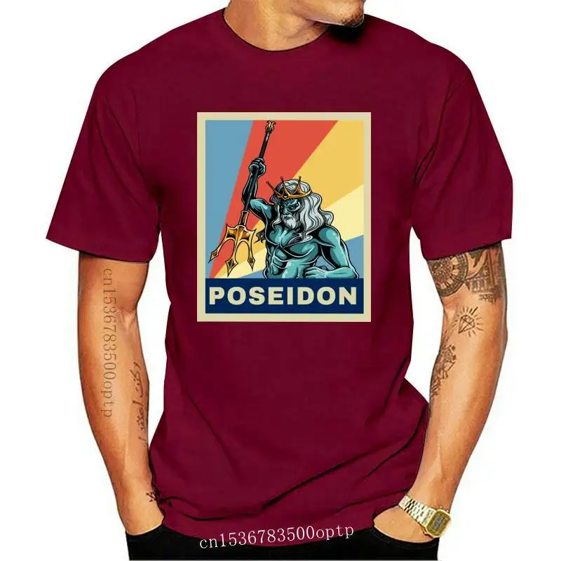 

Мужская винтажная одежда Poseidon греческая мифология Ретро рубашка