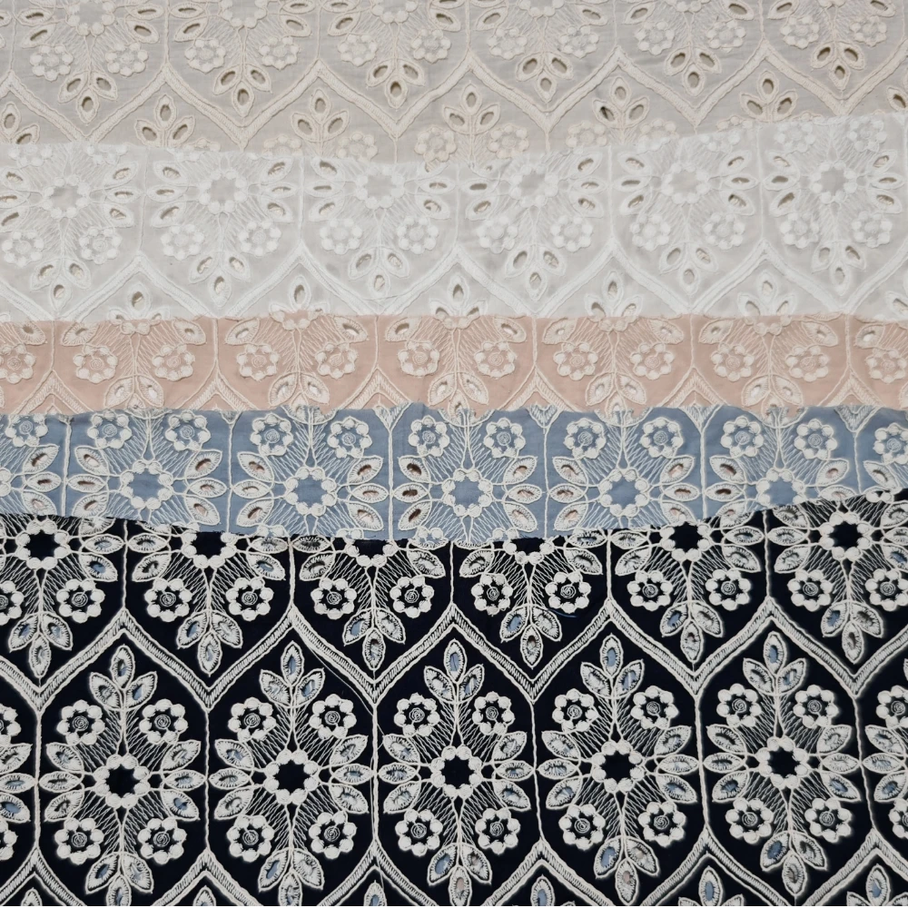 Новинка 2024 хлопковая ткань с вышивкой женское Повседневное платье