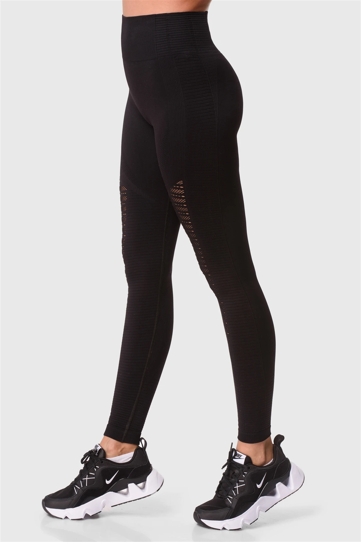 Superstacy High Waist Seamless Black Sports Leggings