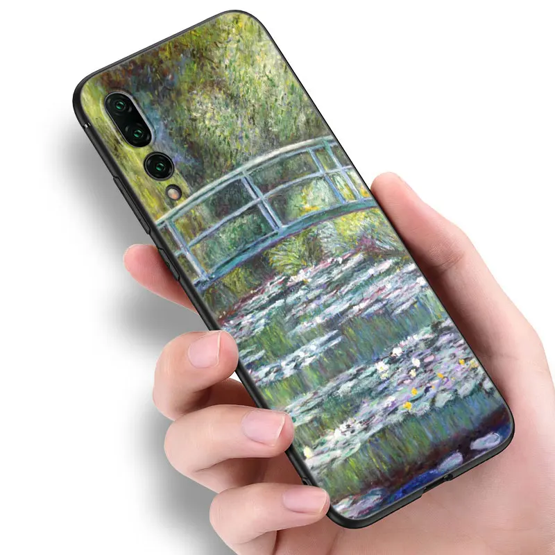 Чехол для телефона Claude Monet Art Painting Huawei P20 P30 P40 Lite P60 Pura 70 Ultra P50 Pro P50E P Smart 2018 2019 2020 2021