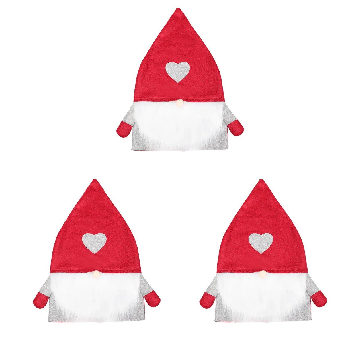 

Christmas Chair Cover Slipcovers Santa Covers Hair Claus Decorative Decorations Party Kitchendecor Festival Holiday Banquet