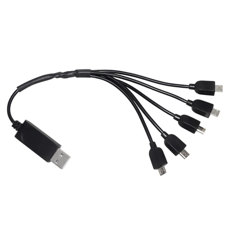 

1 to 5 Quadcopter Charging Conversion Line for E58 XS809 Quadcopter 3.7v 500mAh Charging Cord with Aluminum Board