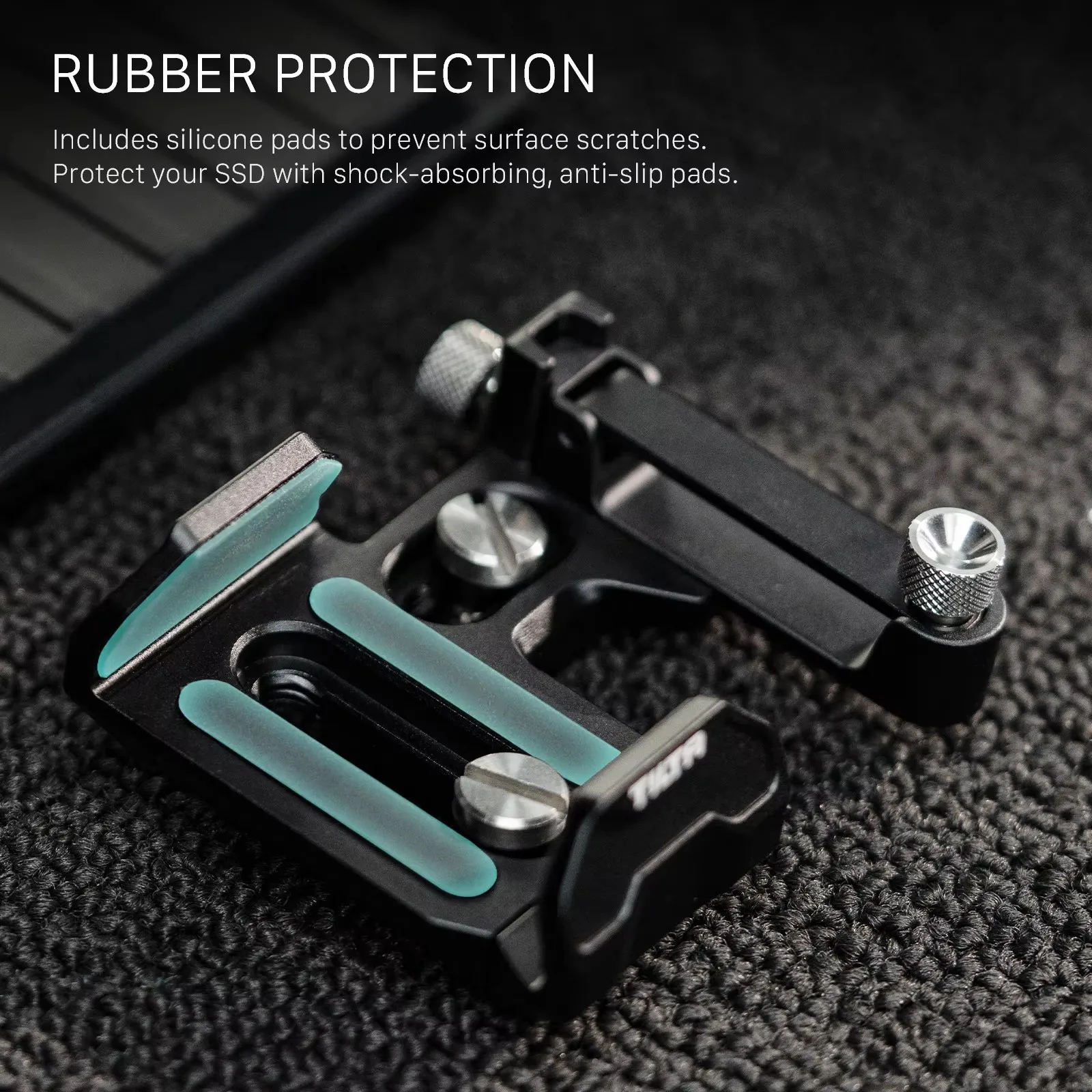 Фото TILTA TA-USDH2-B Универсальный держатель SSD-накопителя V2, черный для Tilta Cage/Samsung T5/T7/SalonDisk E61/E81 и т. д. №2