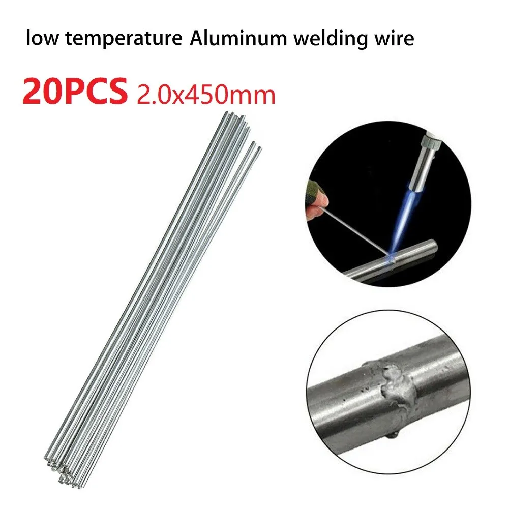 

2*450mm Welding Rod 20pcs Aluminium Brazing Easy Low Temperature Soldering