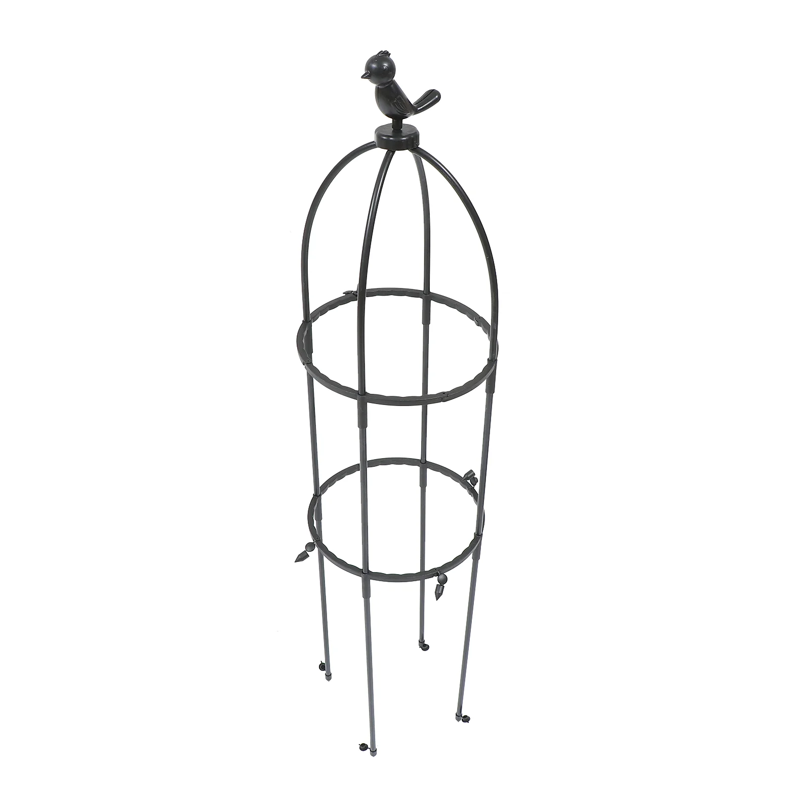 

Potted Gardening Pergolas Trellis Support Bracket Cage Frame 95X22.5CM Supply Black Fiberglass Rod Plastic Rattan