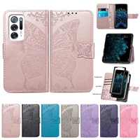 luxury butterfly flip wallet phone case for oppo find n pu leather full protection cover for oppo find n cards holder stand capa