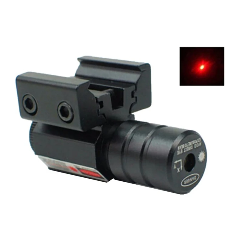 

1set Mini Red Dot Laser Sight Scope Weaver Picatinny Mount Set For Gun Rifle Pistol Shot Airsoft Riflescope Hunting Accessories