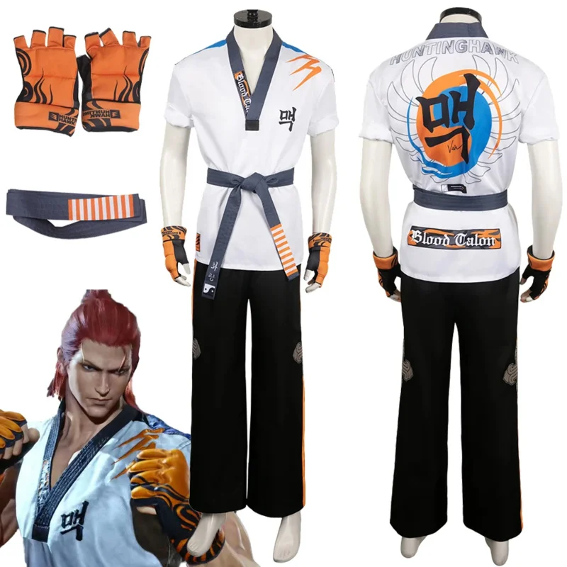Hwoarang Косплей фантазия Аниме игра tekken8 костюм Маскировка для взрослых мужчин CTX