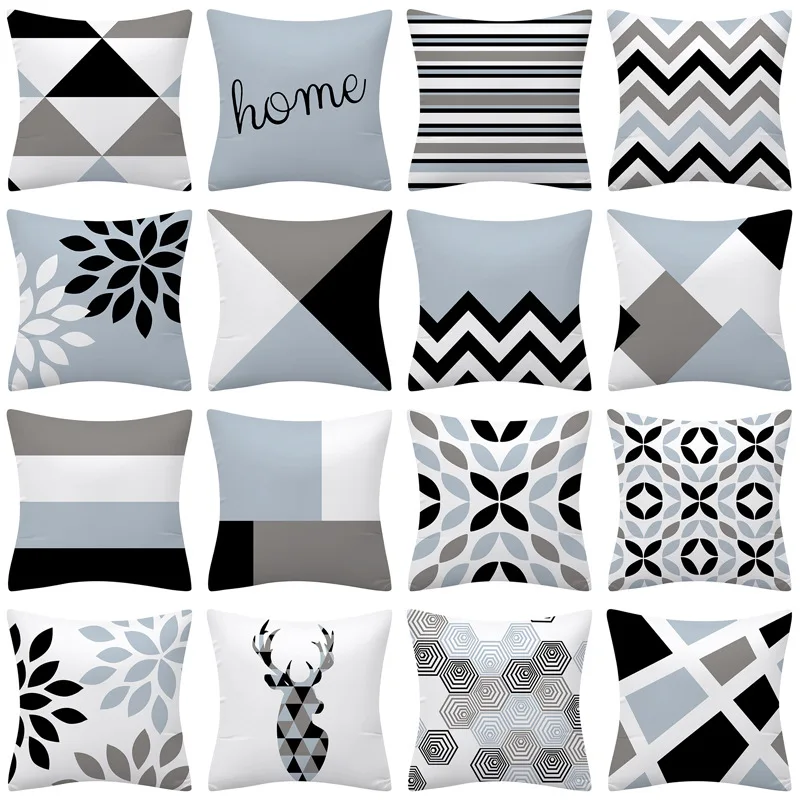 

Nordic Simple Geometric Pillow Cover Outdoor Home Pillow Living Room Bedroom Sofa Pillow Cushion Cover