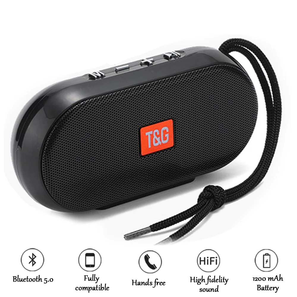 

New TG179 Multi-Function Portable Wireless Bluetooth-compatible Speaker Audio Subwoofer Music Sound Column For PC Smart Phone