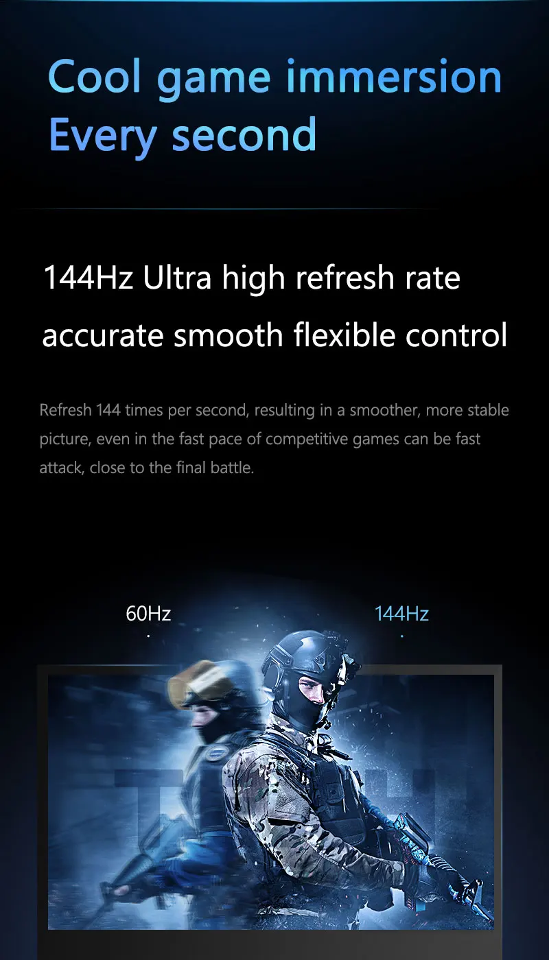 Портативный монитор 16 дюймов 2K 144Гц 100% sRGB 500кд/м² HDR IPS Type-C HDMI экран расширенный для ноутбука ПК Расширяемый двойной дисплей.